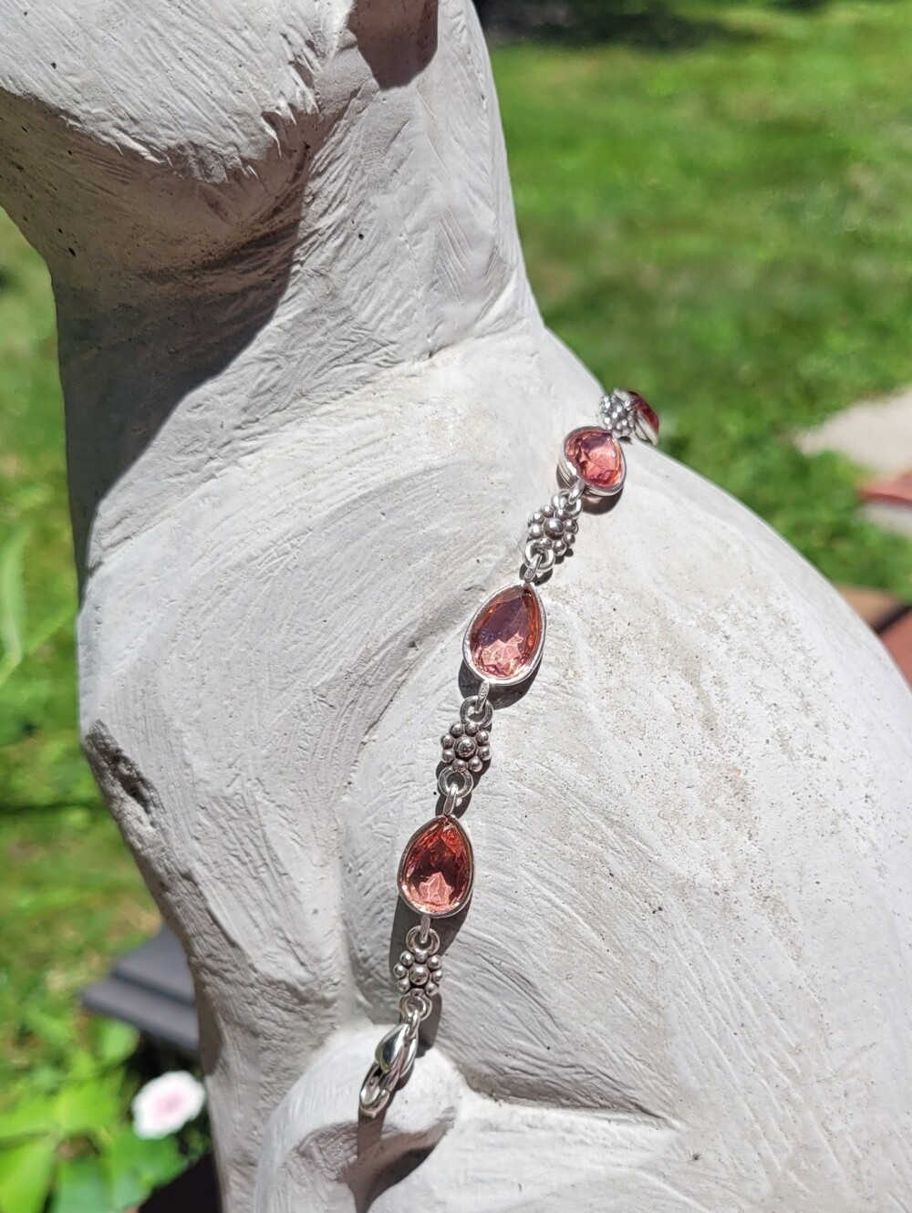 Retired Brighton La Vie En Rose Pink Swarovski Crystal Bracelet